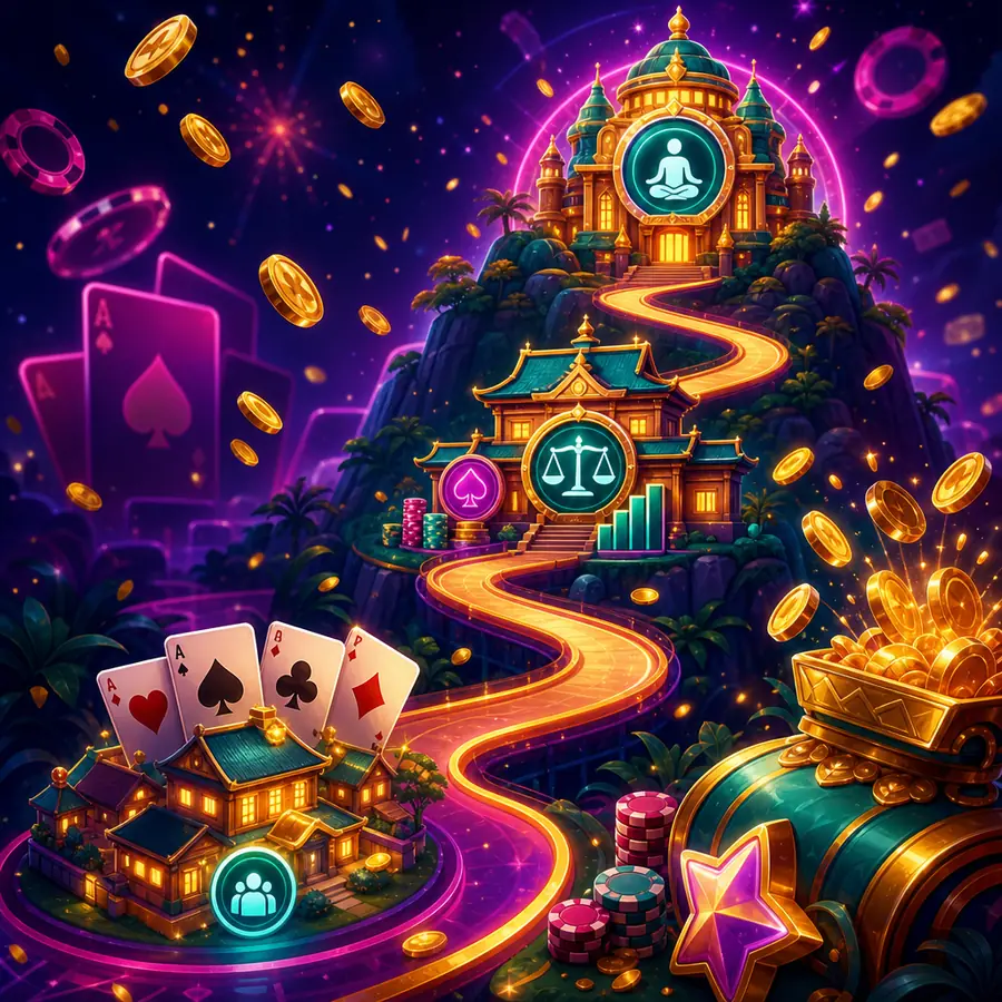 Ilustrasi peta belajar Gurita168: Dari Poker Basics ke Pot Odds